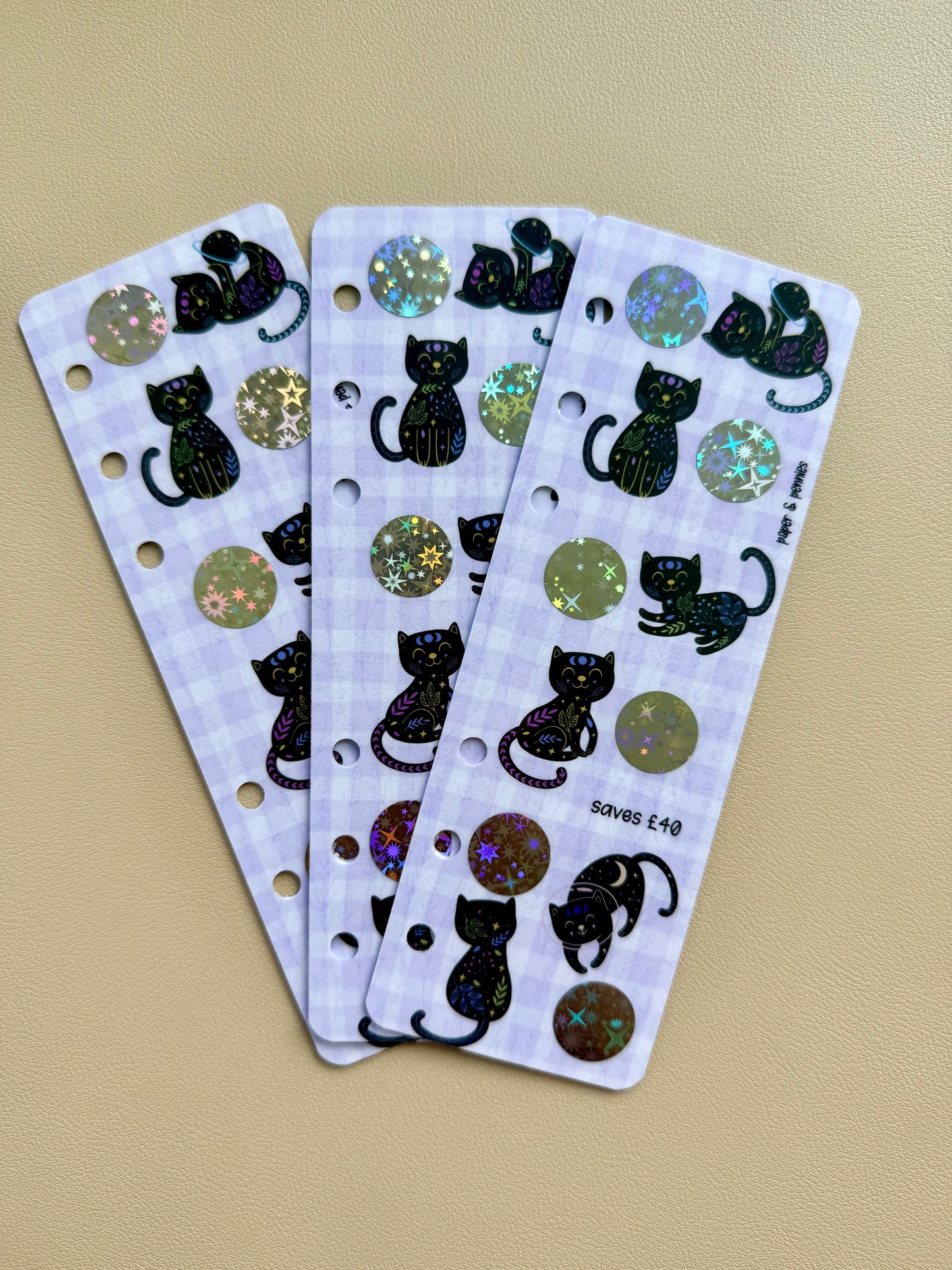Black cat illustrated skinny