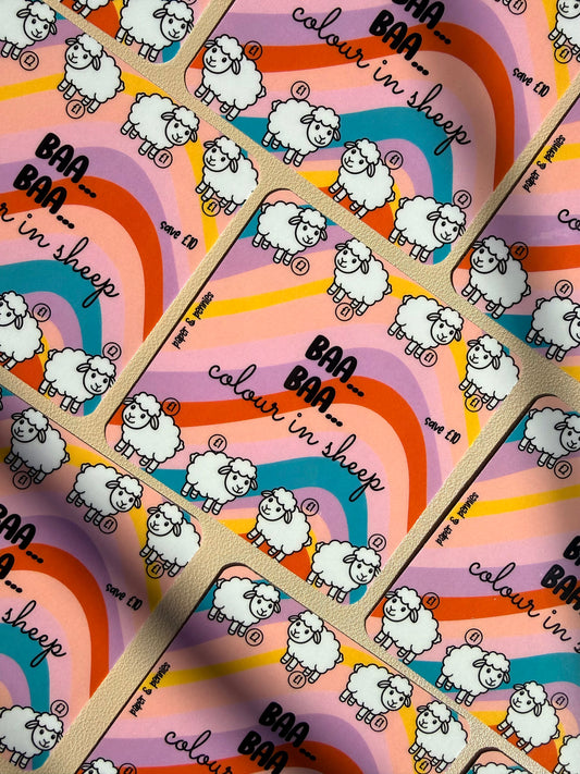 Baa Baa Colour In Sheep Mini