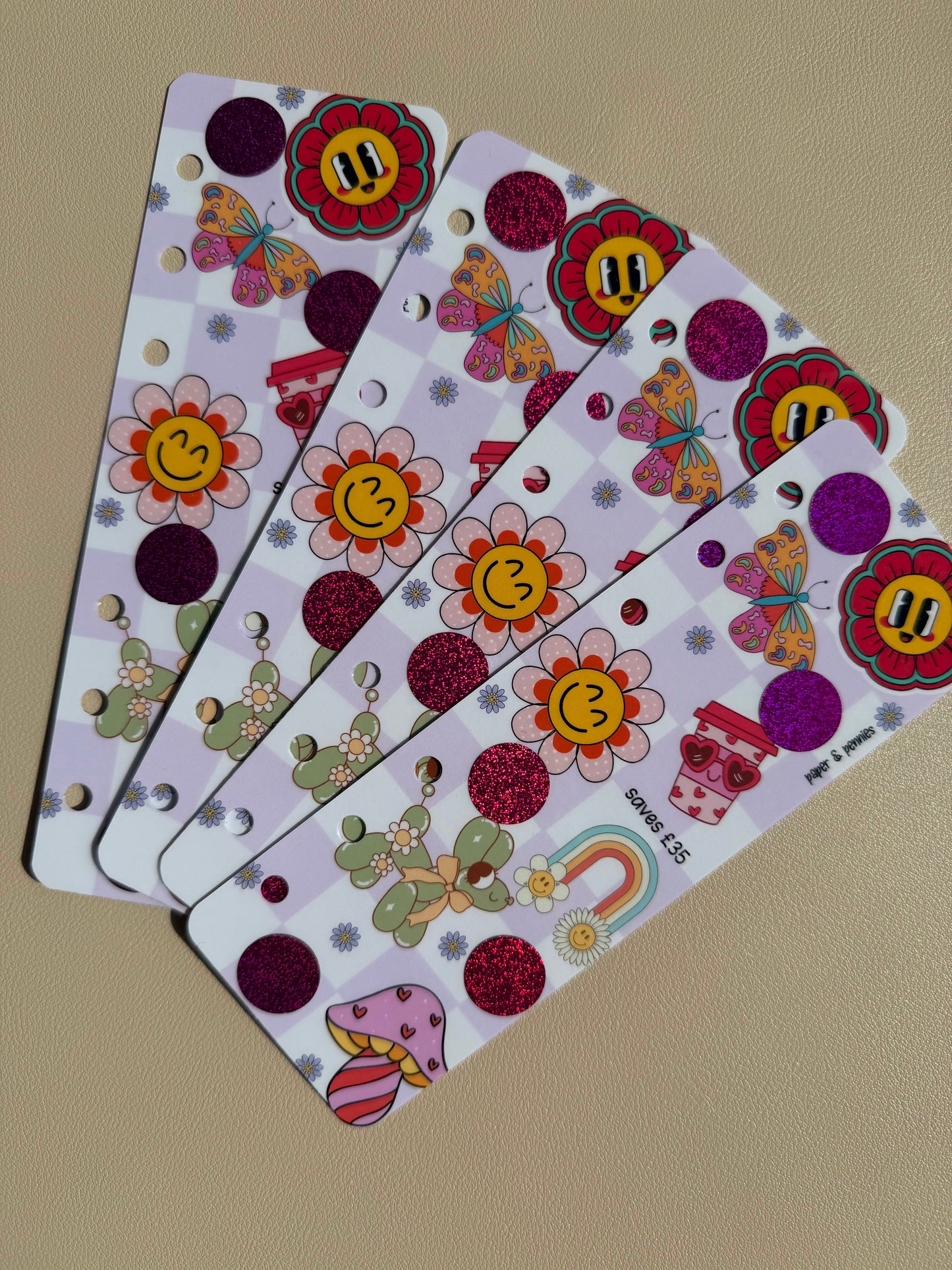 Groovy scratch off bookmark/skinny