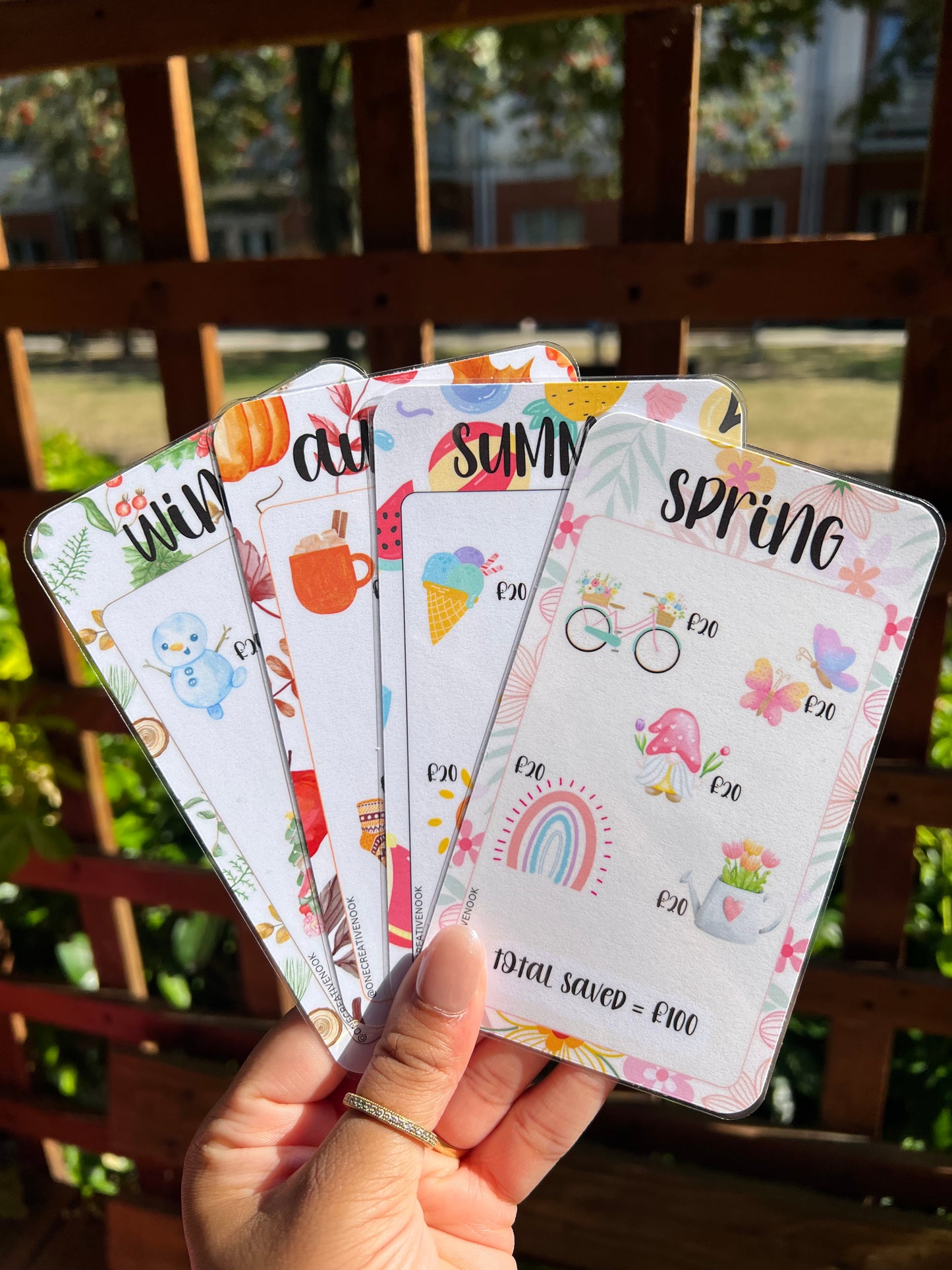 Seasonal saving trackers