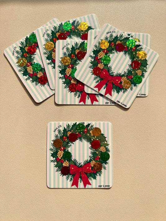 Christmas wreath scratch & save mini