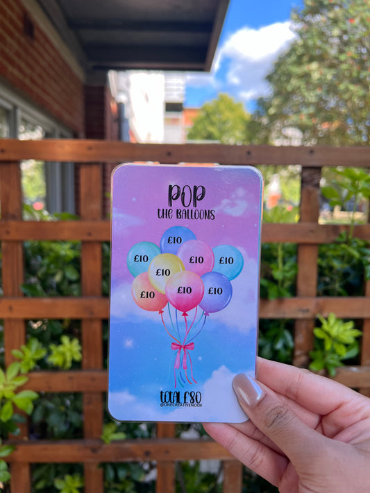 Pop the balloons saving tracker