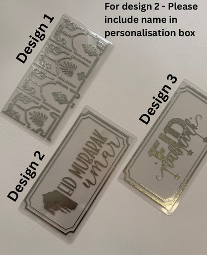 Eid gift clear cash envelopes