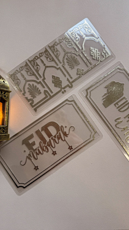 Eid gift clear cash envelopes