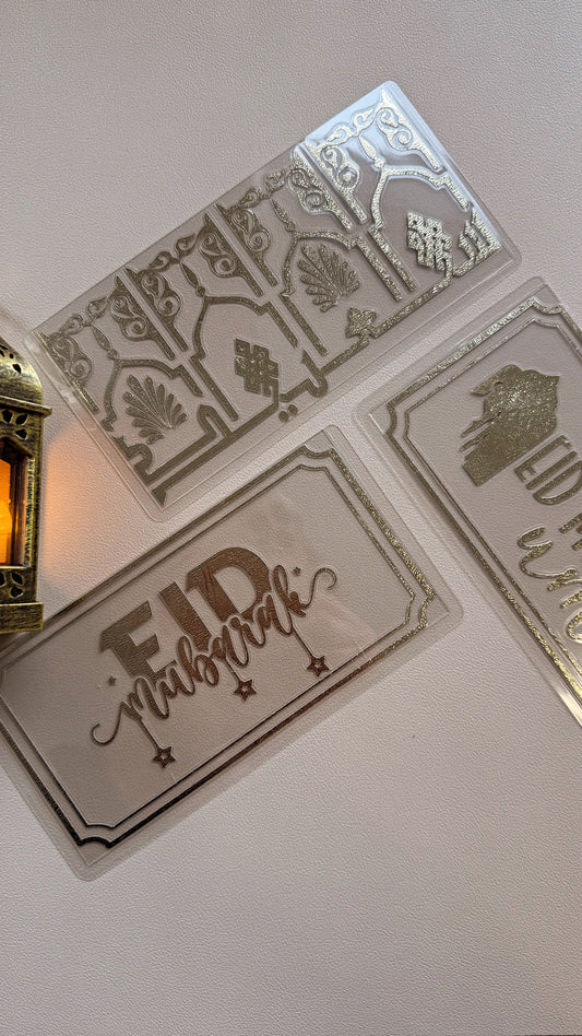 Eid gift clear cash envelopes
