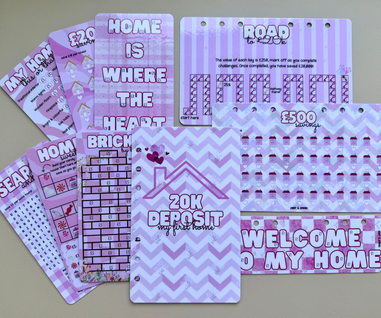 Home deposit bundle - pink