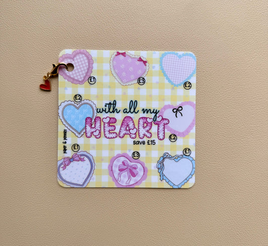 With all my heart mini w/ heart charm