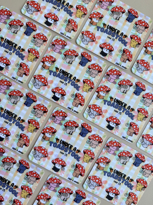 Under a toadstool mini