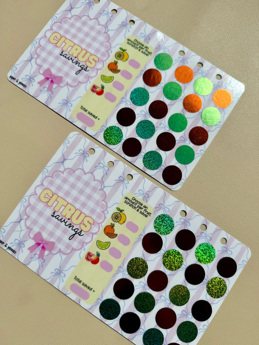 Citrus savings scratch off dashboard