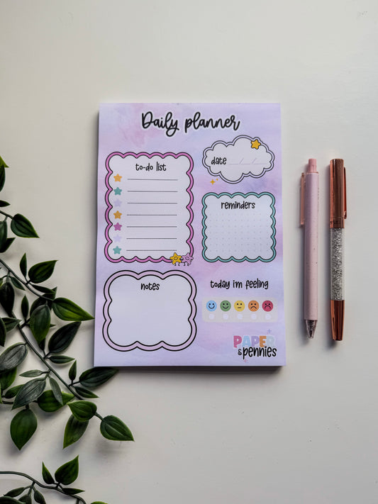 Daily Planner A5 Notepad